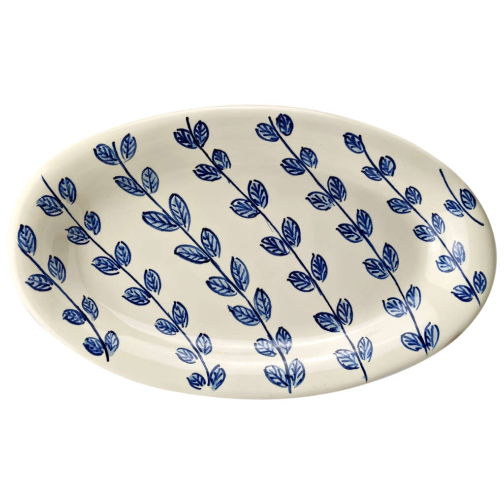 Bandejas Ovaladas "Ramas Azules 2.0" (18 y 23,5 cm)