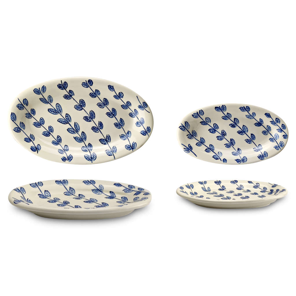 Bandejas Ovaladas "Ramas Azules 2.0" (18 y 23,5 cm) - Imagen 6
