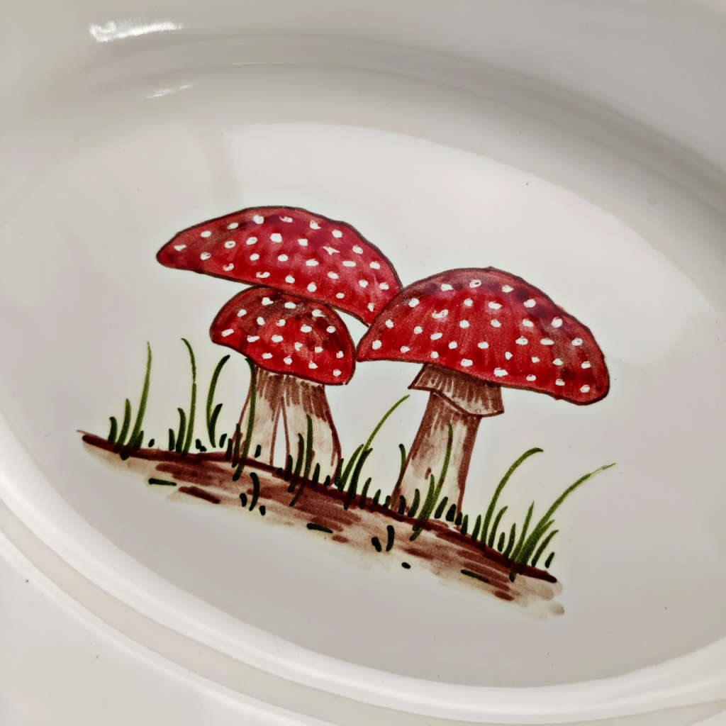 Bandejas Ovaladas "Setas" (24.5, 30 y 36 cm) - Imagen 6