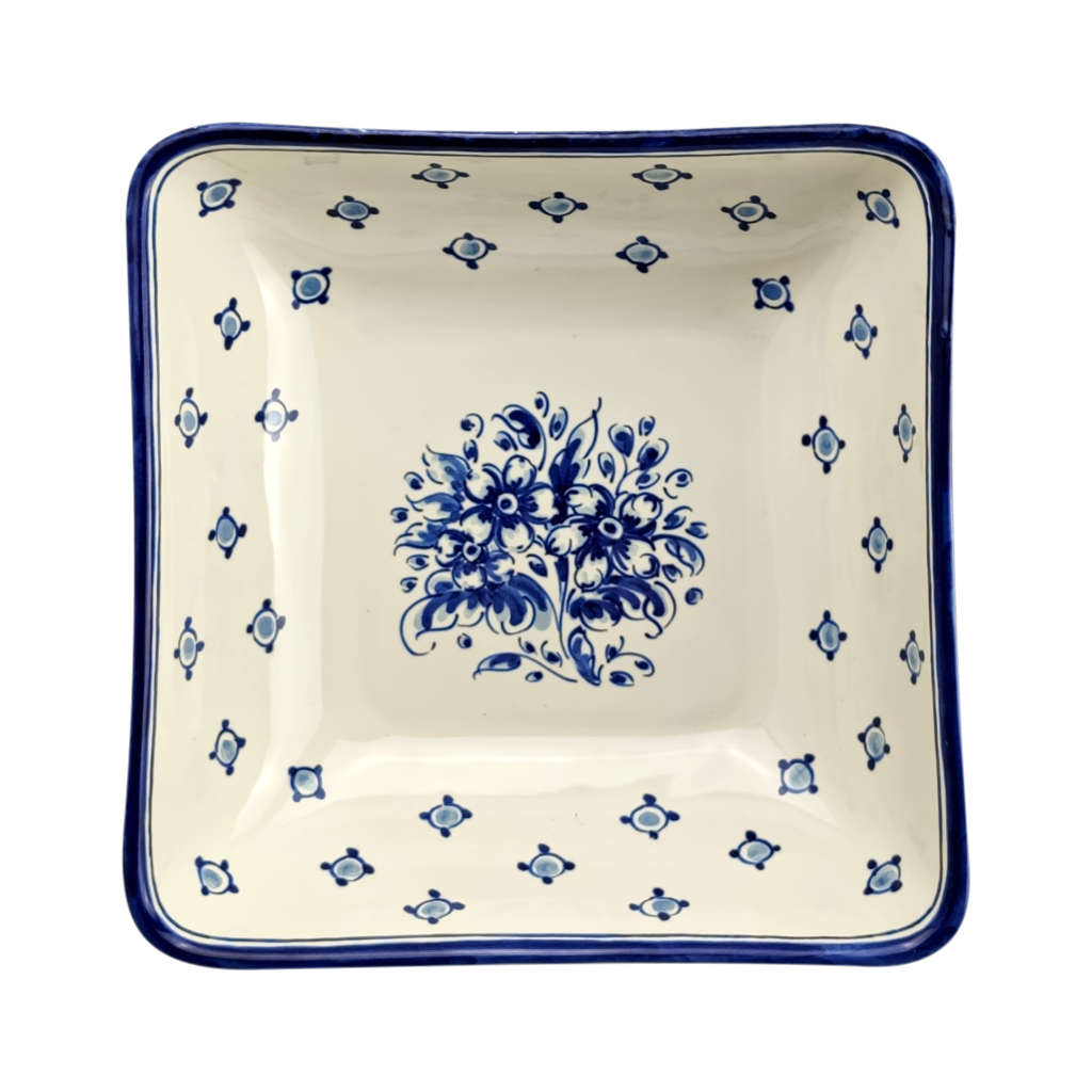 Ensaladeras cuadradas "Flores Azules" (individuales o en pack) - Imagen 3