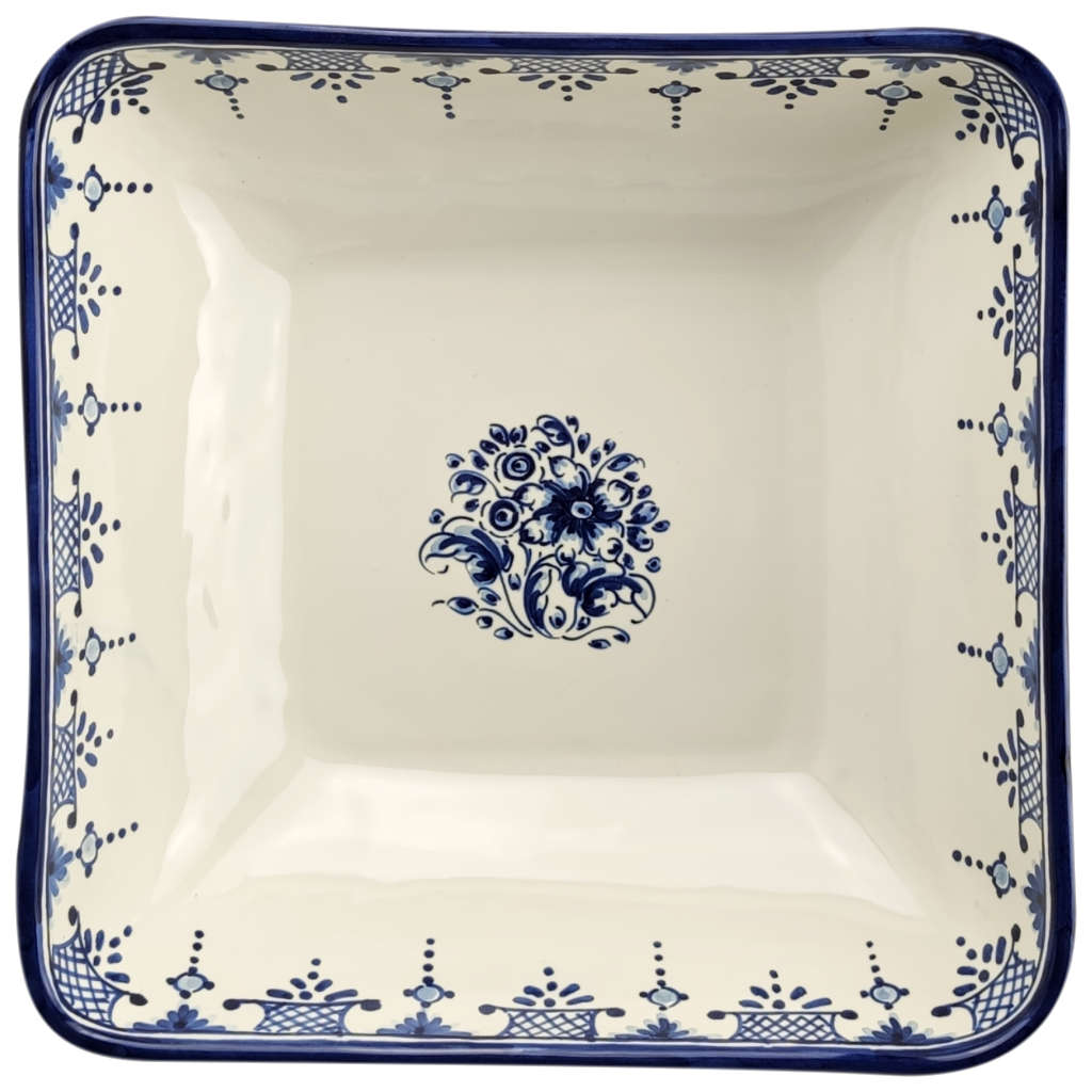 Alternative view of Ensaladeras cuadradas "Azul Flores" (individuales o en pack)