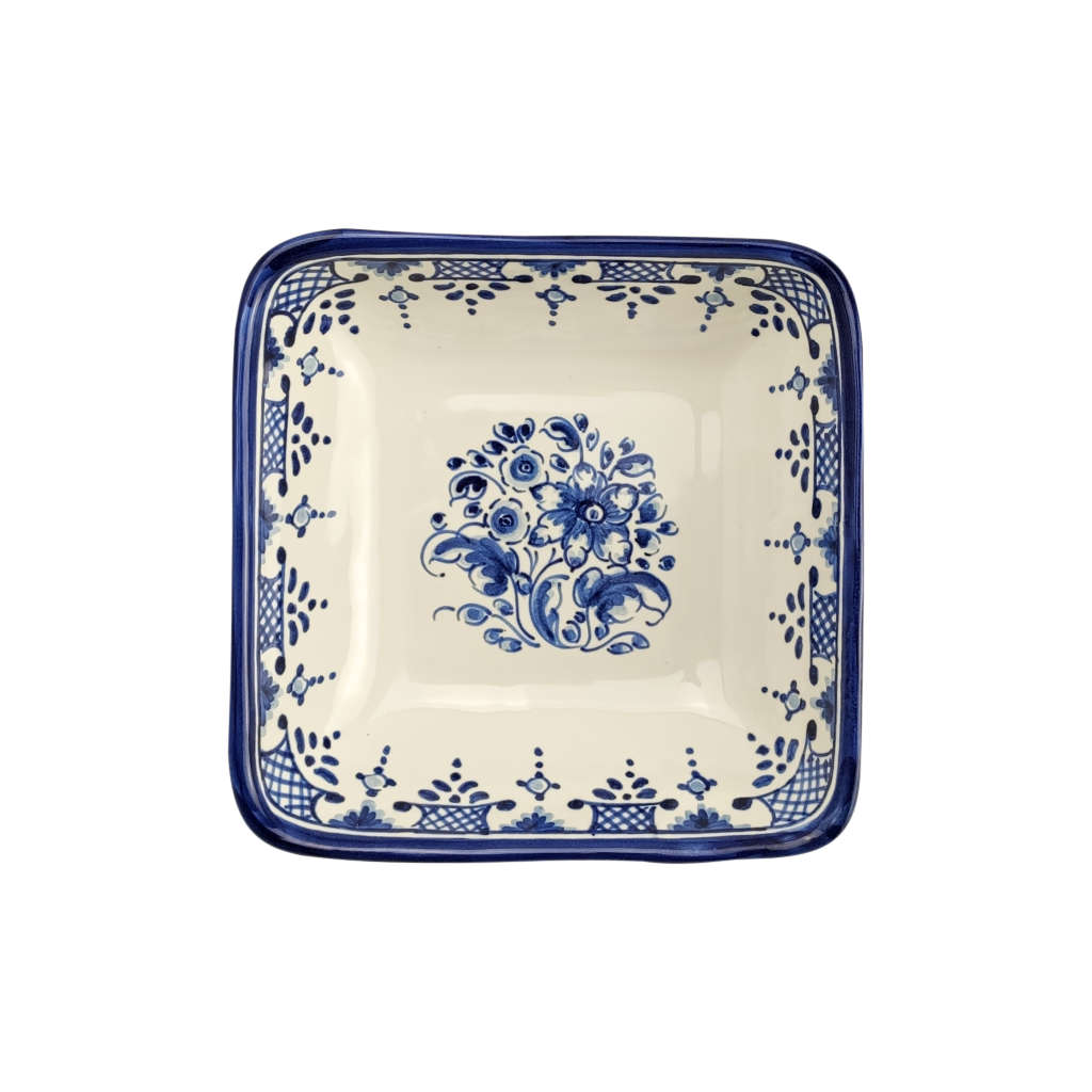 Ensaladeras cuadradas "Azul Flores" (individuales o en pack) - Imagen 4