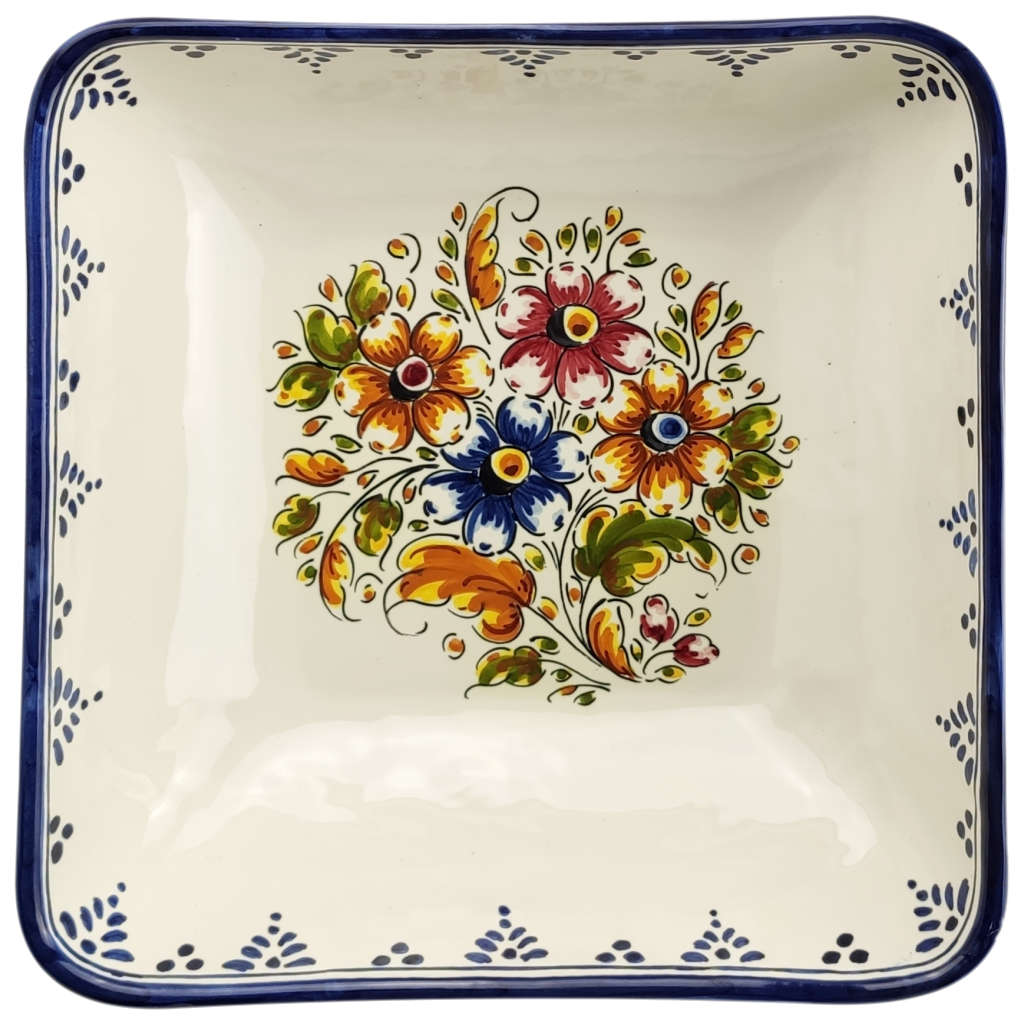 Alternative view of Ensaladeras cuadradas "Flores de Colores" (individuales o en pack)