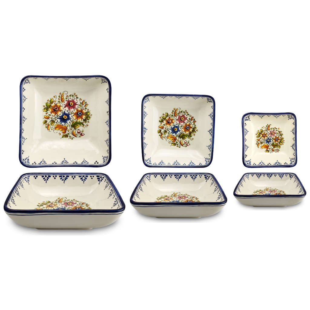 Ensaladeras cuadradas "Flores de Colores" (individuales o en pack) - Imagen 7
