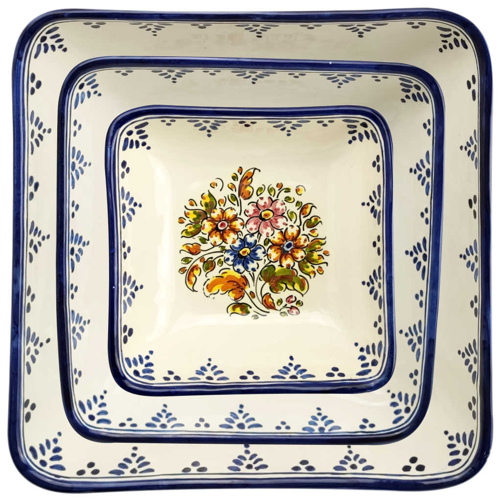 Ensaladeras cuadradas "Flores de Colores" (individuales o en pack) - Imagen 5