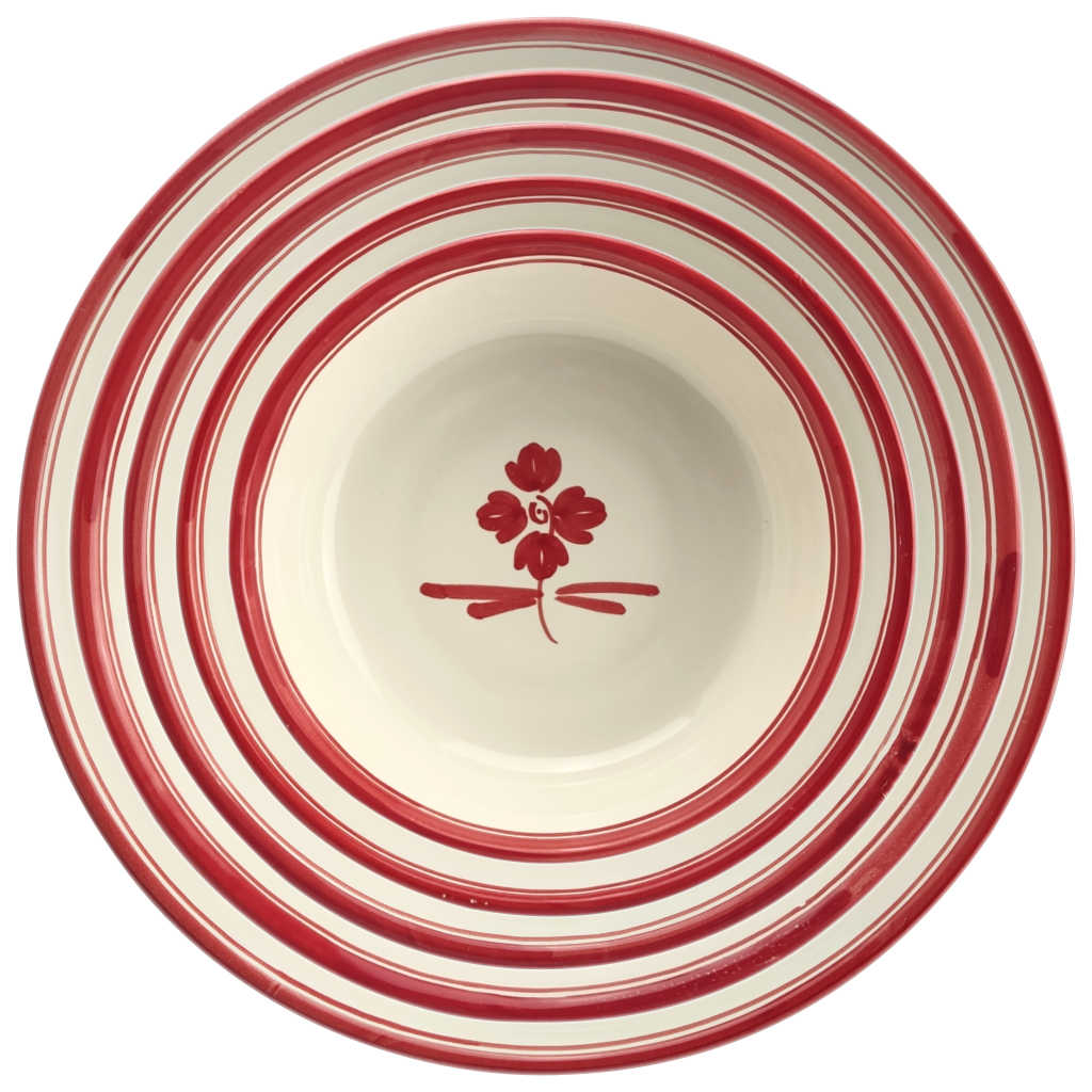 Ensaladeras redondas "Rosilla Roja" (varios tamaños) - Imagen 8