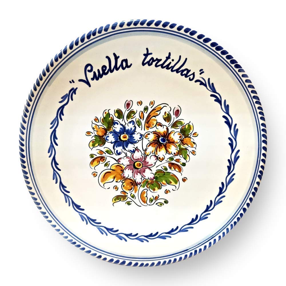 Alternative view of Plato vueltatortillas "Flores" (28 cm)