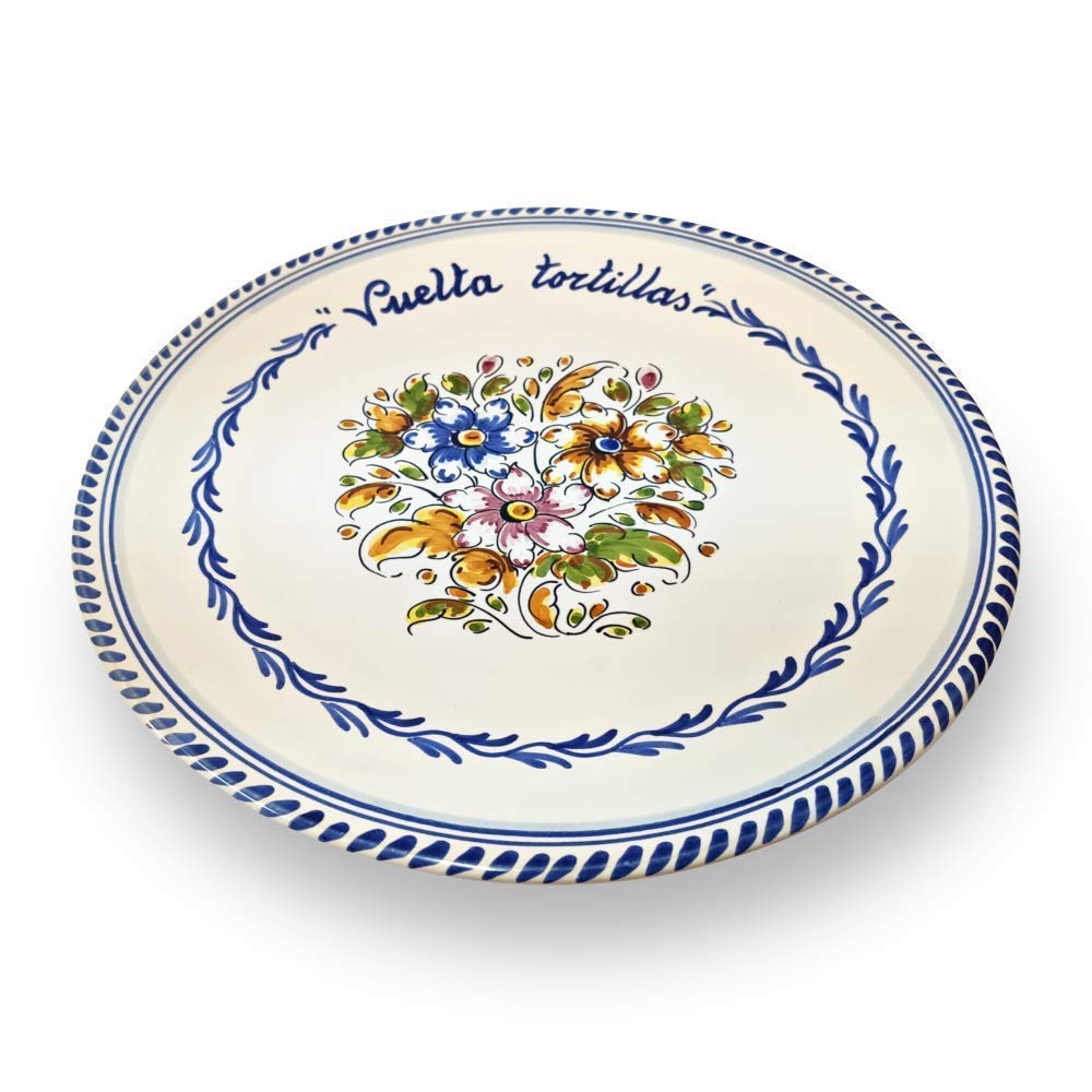 Plato vueltatortillas "Flores" (28 cm) - Imagen 4