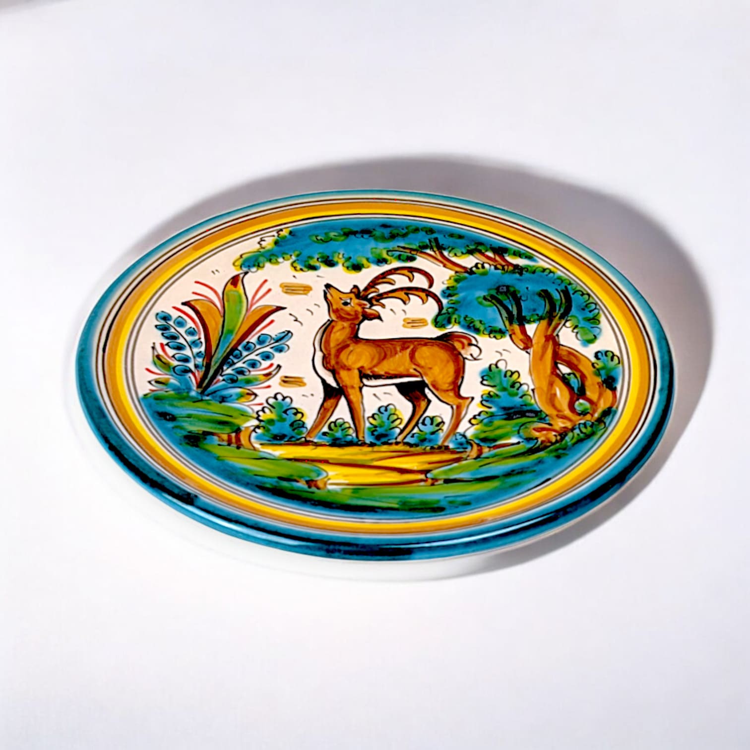 Alternative view of Plato de "Montería de Puente" 24 cm (Ciervo)