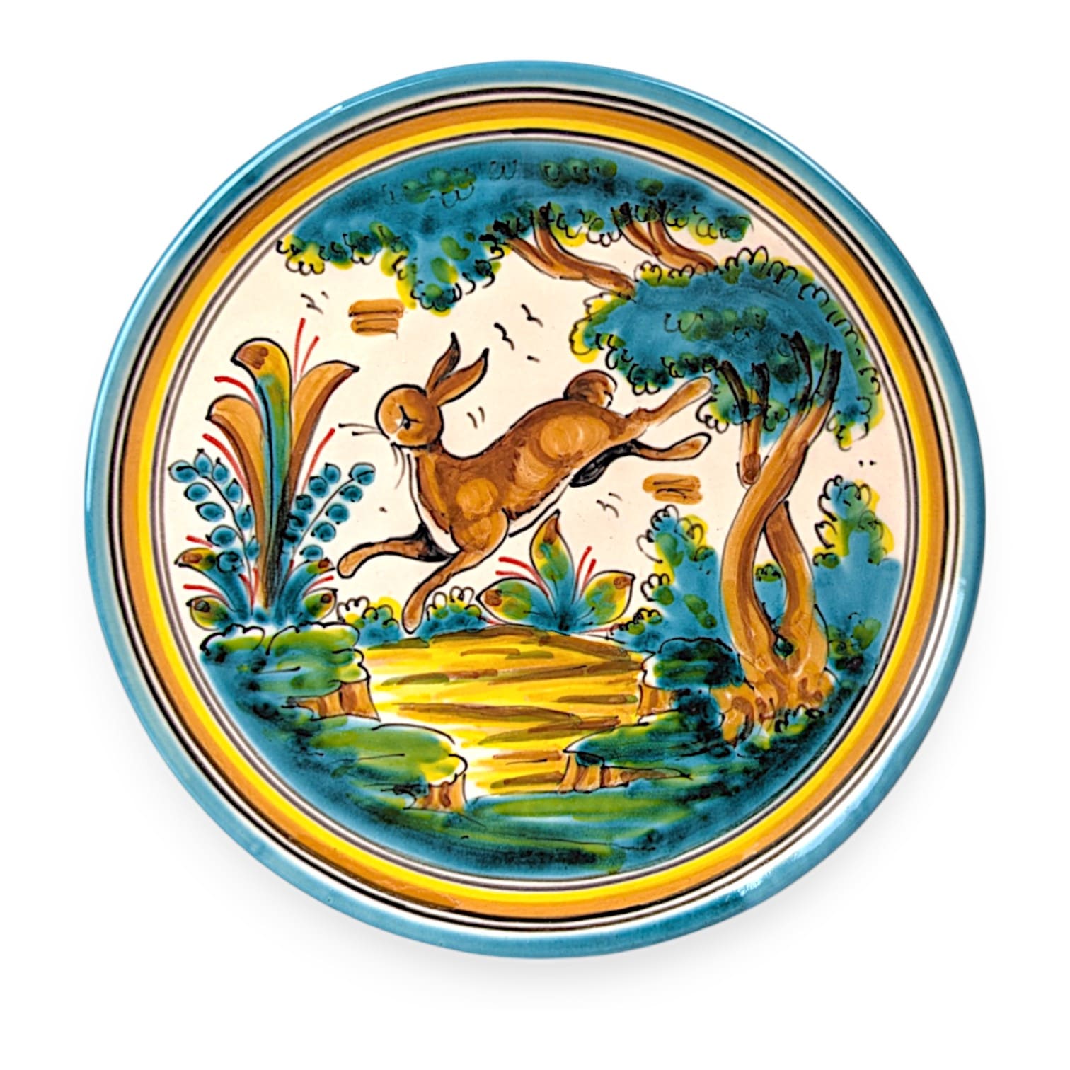 Plato de "Montería de Puente" 24 cm (Conejo)