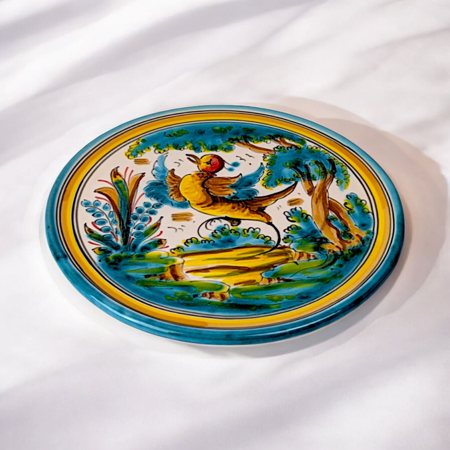 Alternative view of Plato de "Montería de Puente" 24 cm (Pájaro)