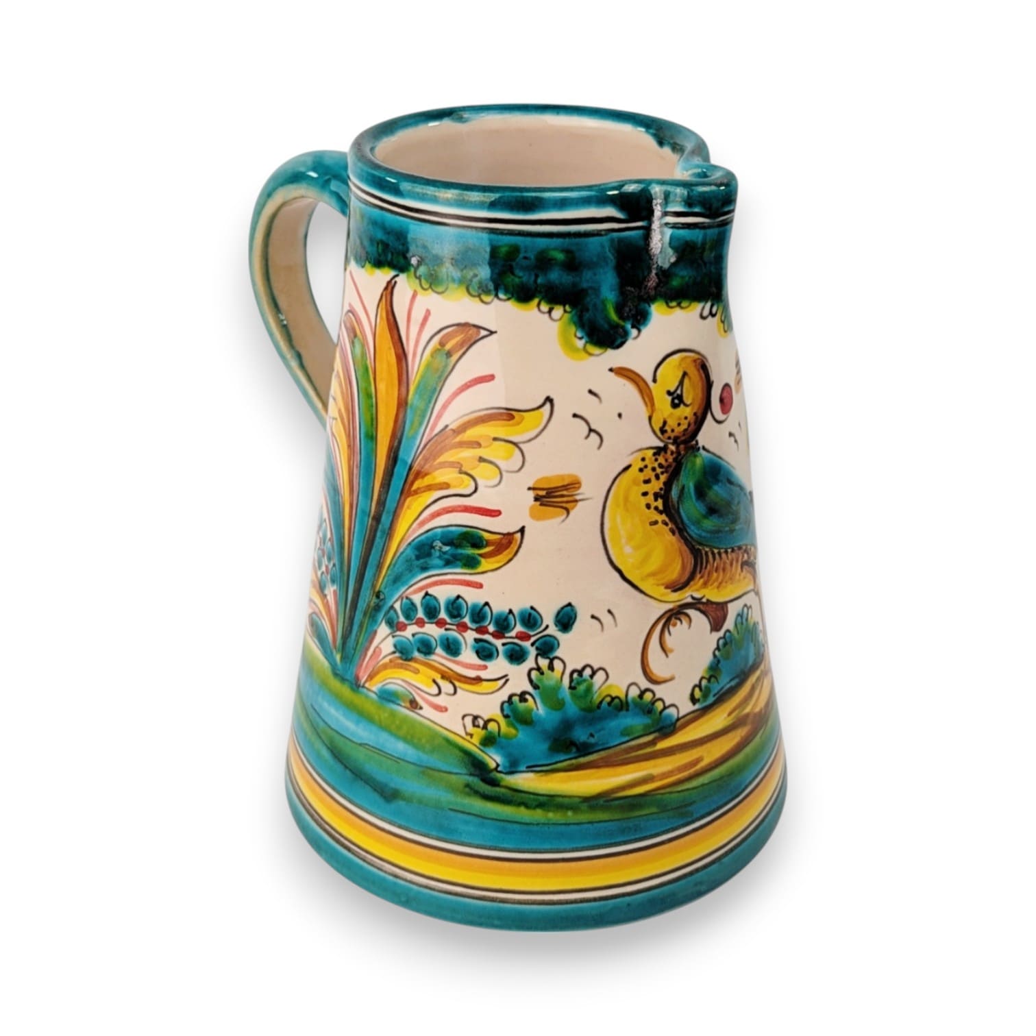 Jarra recta de "Montería de Puente" 19 cm (Pájaro Amarillo)